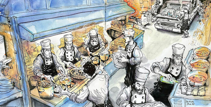 30 Watercolor Sketches That Make Everyday Life Look Like a Party