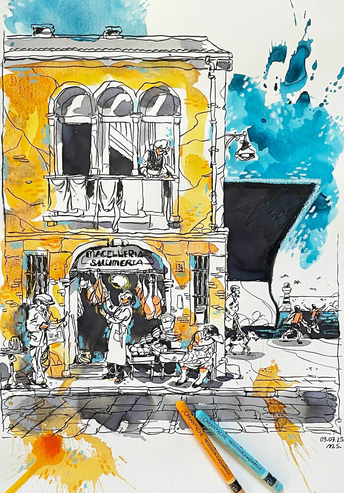 30 Watercolor Sketches That Make Everyday Life Look Like a Party