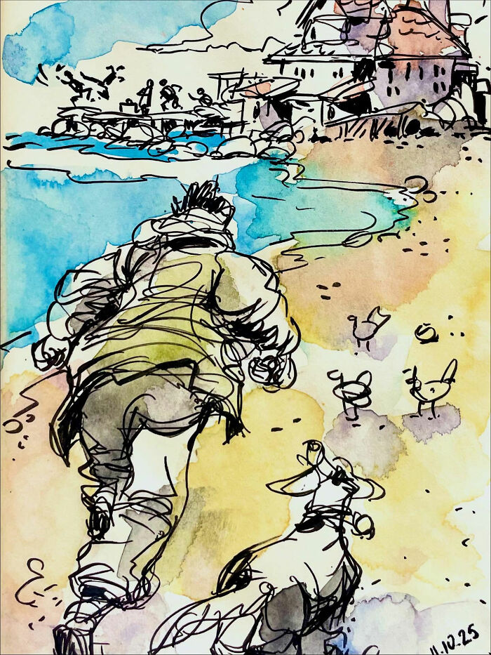 30 Watercolor Sketches That Make Everyday Life Look Like a Party