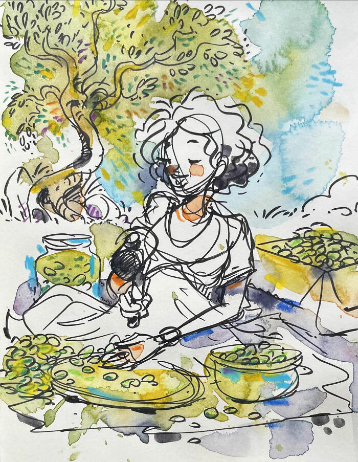 30 Watercolor Sketches That Make Everyday Life Look Like a Party