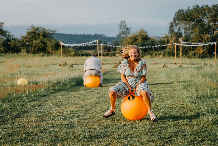 When Giant Balls and Lawn Chaos Became the Best Wedding Entertainment