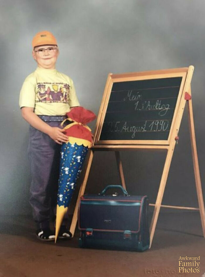 First Day of School? My Husband Rocked a Helmet Cap, White Socks & Sandals, and the Ultimate German Schultuete Cone