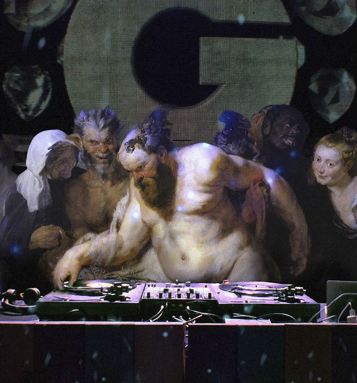 What Happens When Old-Timey Paintings Crash Modern Life? This Artist Shows Us!