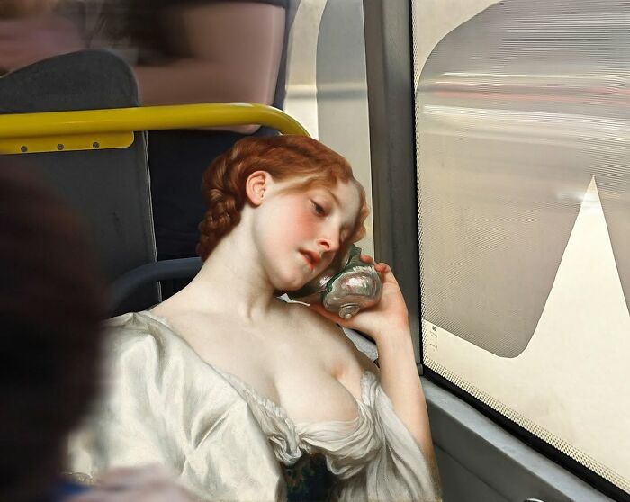 What Happens When Old-Timey Paintings Crash Modern Life? This Artist Shows Us!