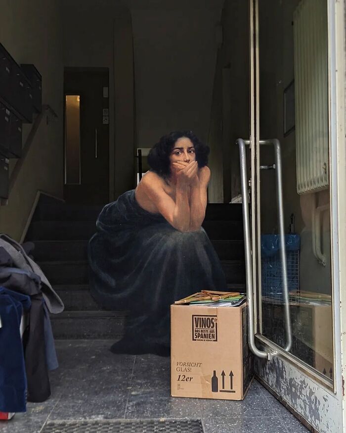 What Happens When Old-Timey Paintings Crash Modern Life? This Artist Shows Us!