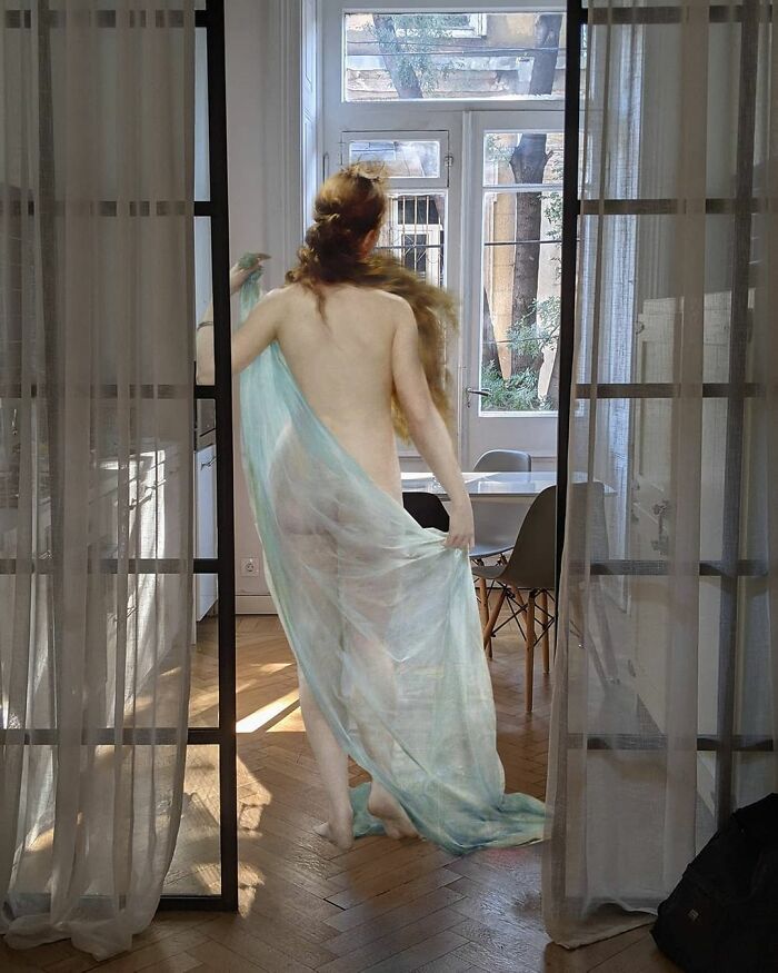 What Happens When Old-Timey Paintings Crash Modern Life? This Artist Shows Us!