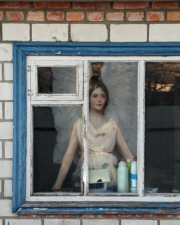 What Happens When Old-Timey Paintings Crash Modern Life? This Artist Shows Us!