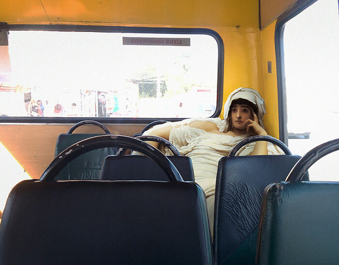 What Happens When Old-Timey Paintings Crash Modern Life? This Artist Shows Us!