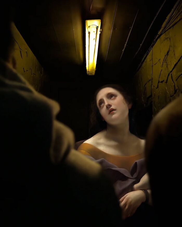 What Happens When Old-Timey Paintings Crash Modern Life? This Artist Shows Us!