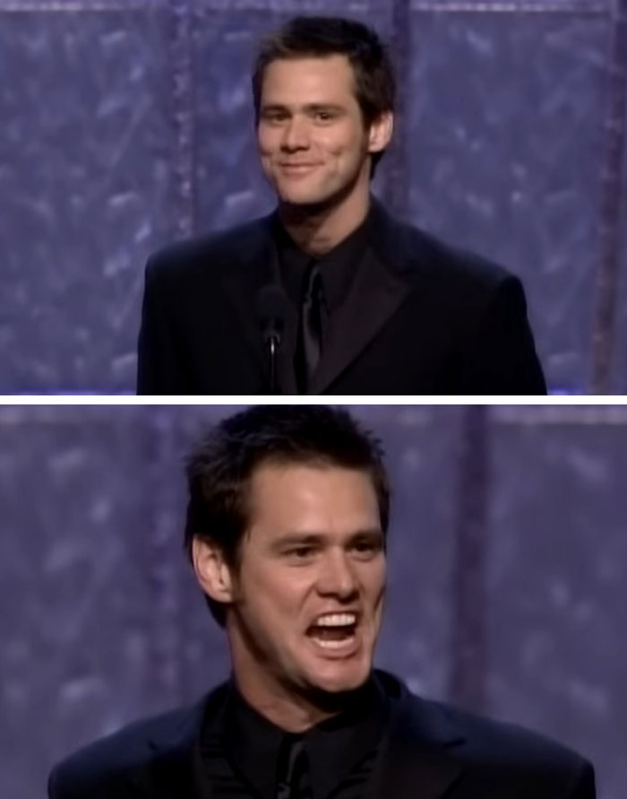 Jim Carrey Goes Full Comedy Mode on Oscar Stage (1999)
