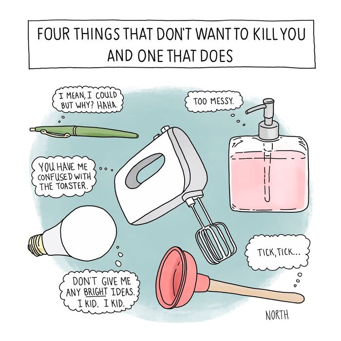 These One-Panel Comics by Rich North Will Totally Surprise You!