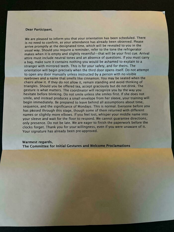 What Is This Mysterious Letter That Showed Up?