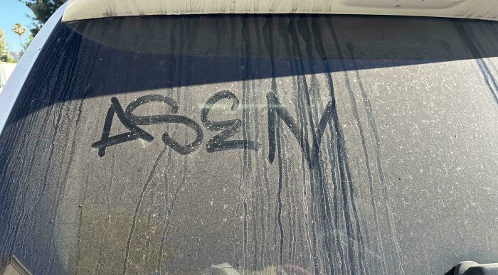 What’s Up With This Mysterious Marking On My Sister’s Car?