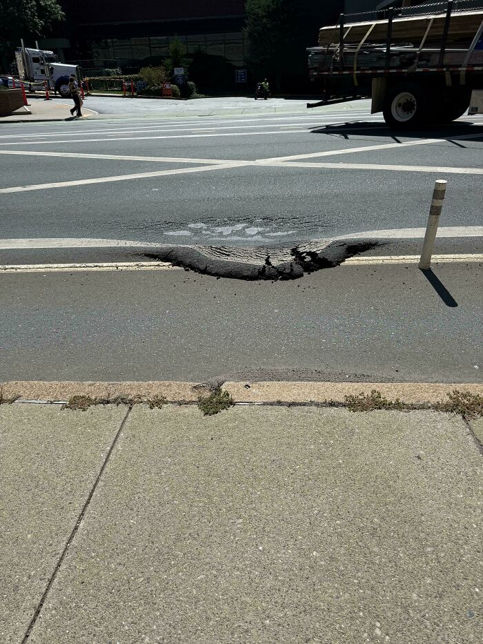 Why Is The Road All Smooshed Like Lava?