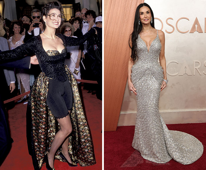 Demi Moore, 1989 vs. 2025