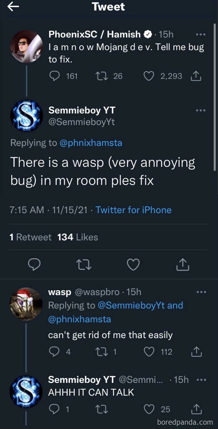 Just a Little Bug on Twitter