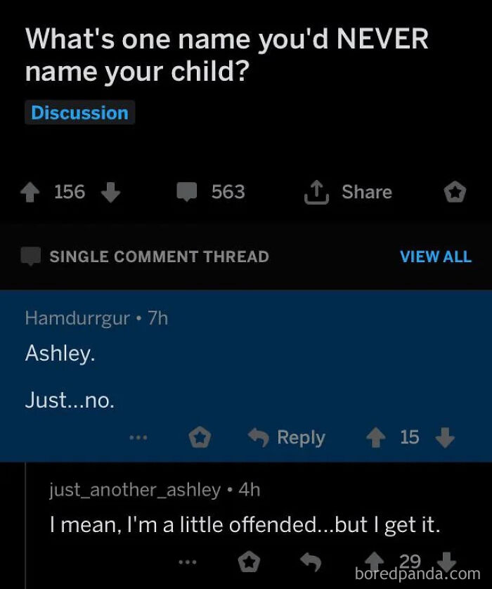 Poor Ashley…