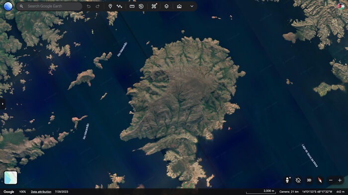 This Island Looked Like A Human Head Profile