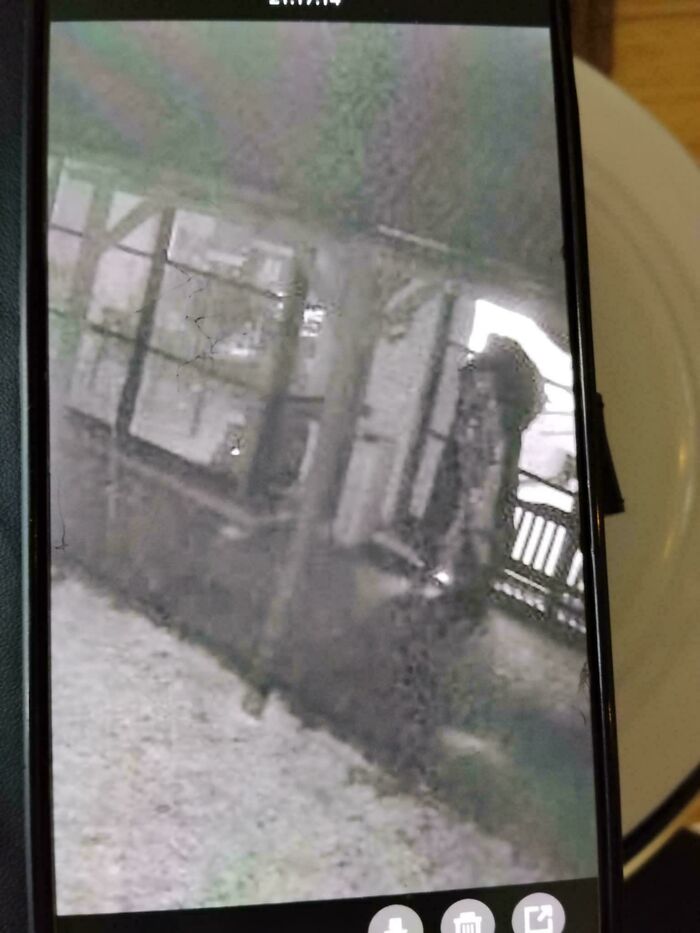 Captured A Mysterious Figure Behind The House At 11 PM