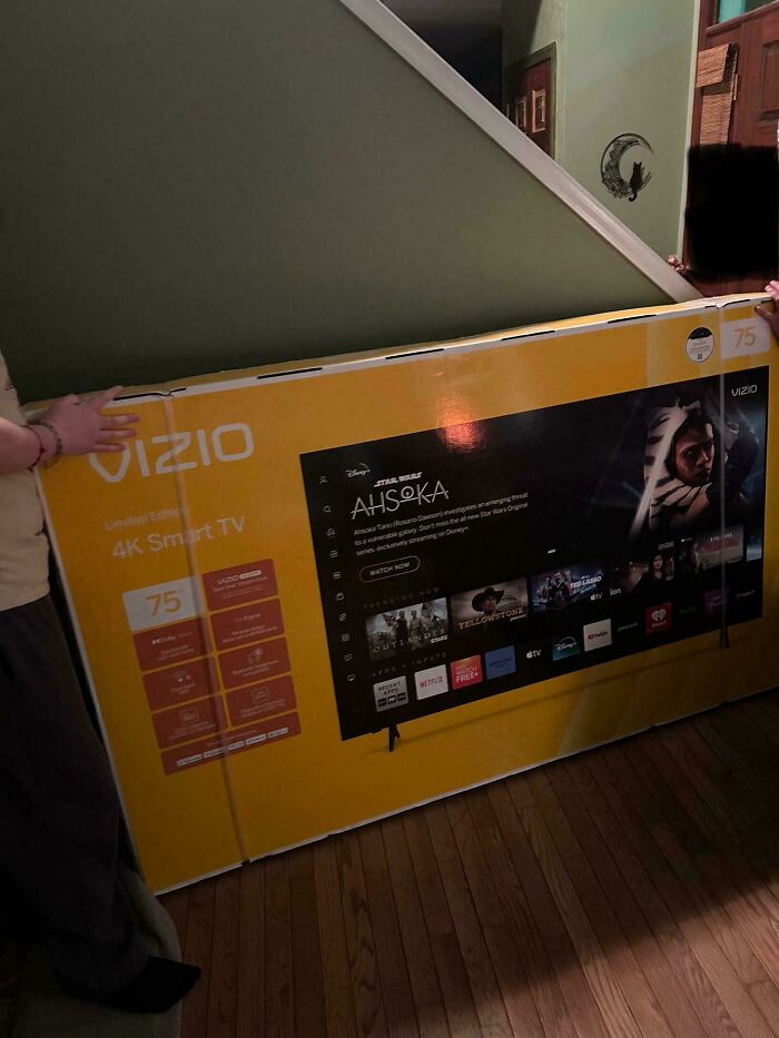 75" TV Got Dropped Off. No Return Label or Idea Who Ordered It!