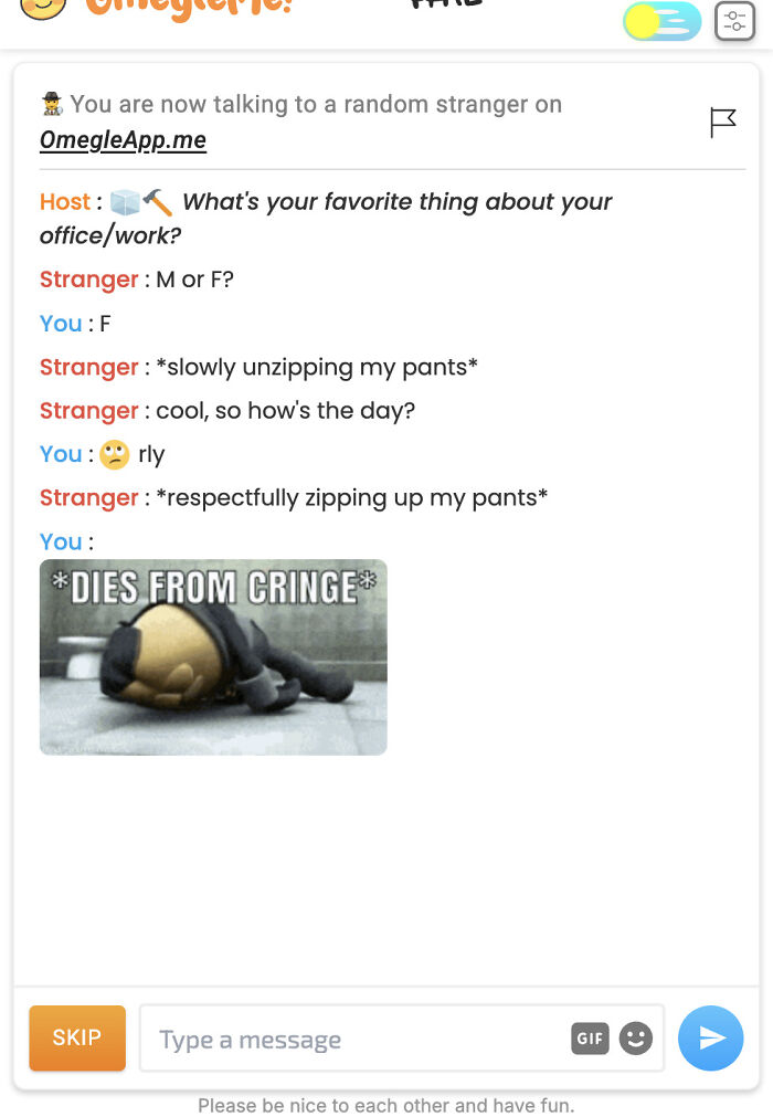 Omegle Cringe: Expect The Unexpected