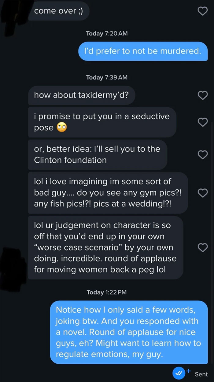 Only Bad Guys Have Fish Pics? Weird Flex, But Okay.