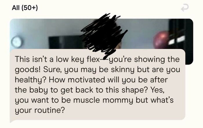 “Sure You Might Be Skinny, But How Motivated Will You Be After The Baby?” (Gentle Yikes)