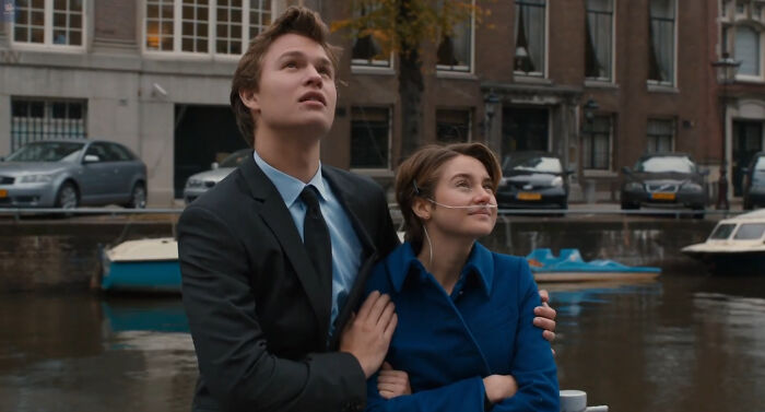 Augustus in The Fault in Our Stars uses his one wish to help his crush meet her fave author—romantic points, anyone?