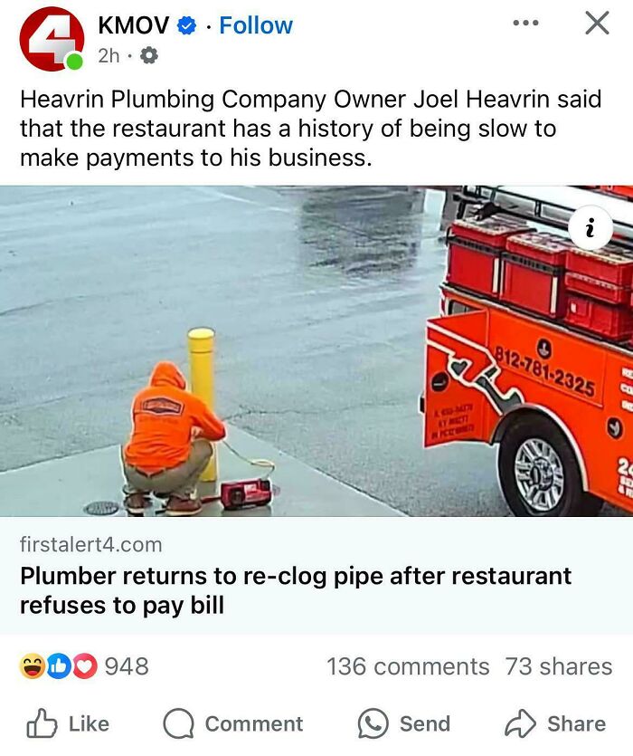 Plumber Comes Back To Re-Clog Pipe After Not Getting Paid—Boom, Instant Karma!