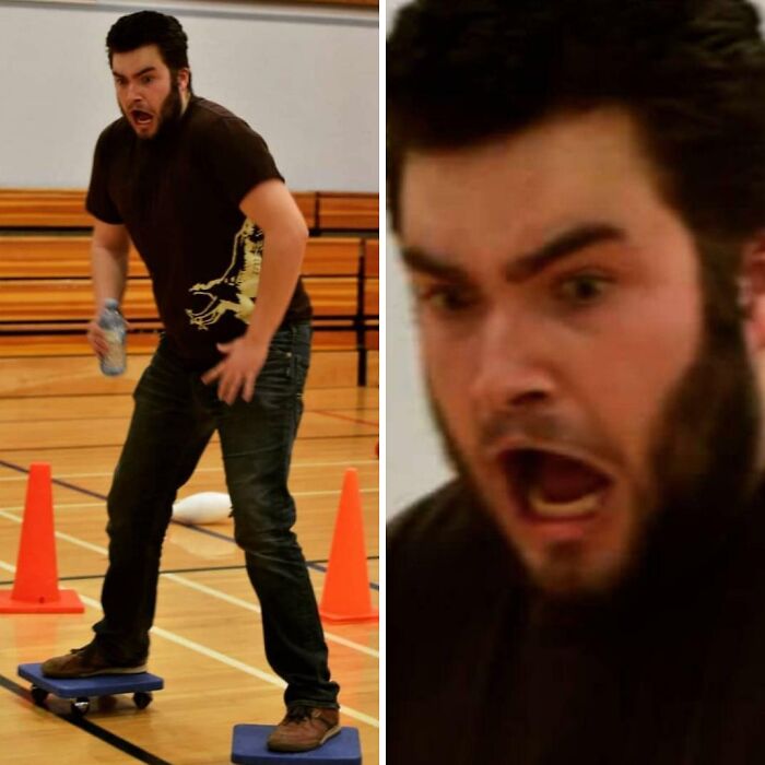 Thought These Were Rollerblades, Ended Up With The Splits Instead!