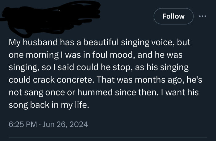 Missing Your Husband’s Singing Because You Refused To Say Sorry? Oof!