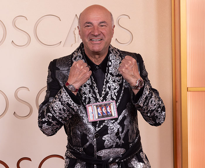 Kevin O’Leary’s Blinged-Out Red Carpet Flex