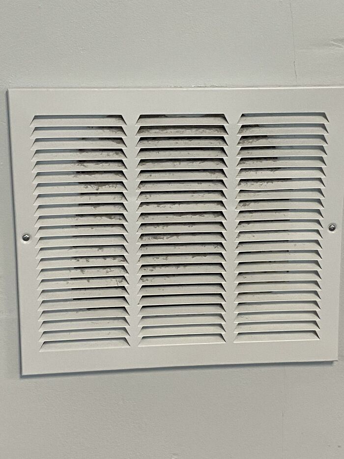 Gym Bro Fixes Wall Hole with a Vent Cover Because Why Not