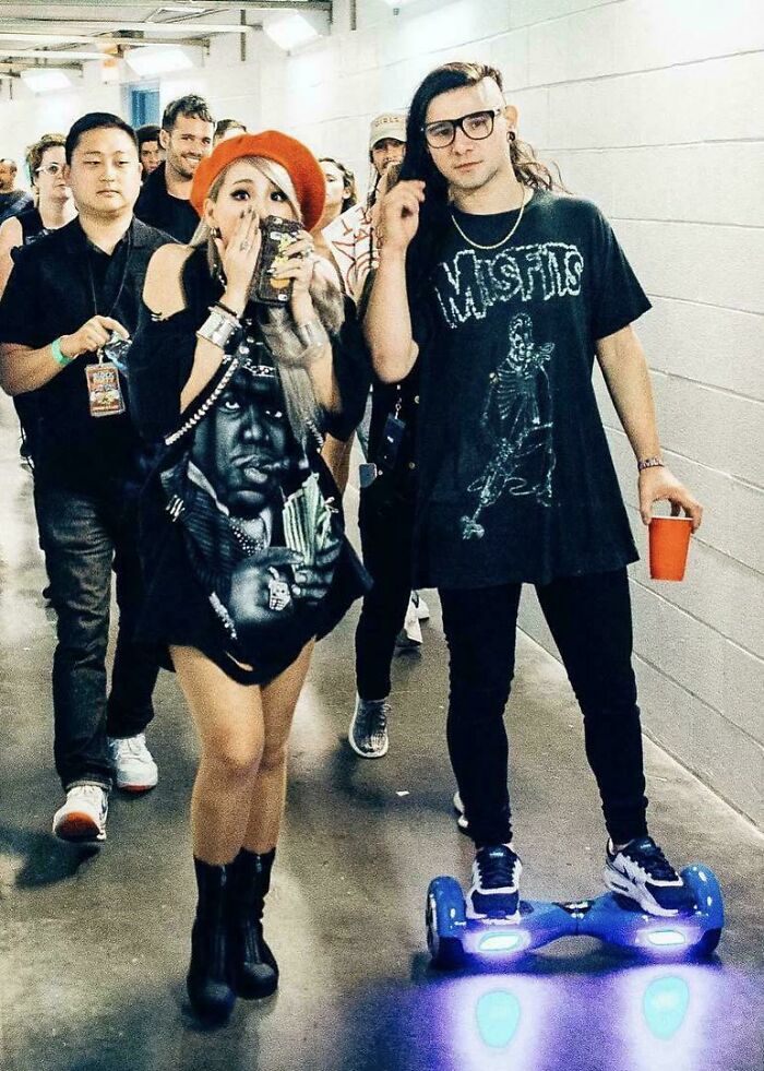 Skrillex On A Hoverboard, 2015. Yep, That’s The 2010s.