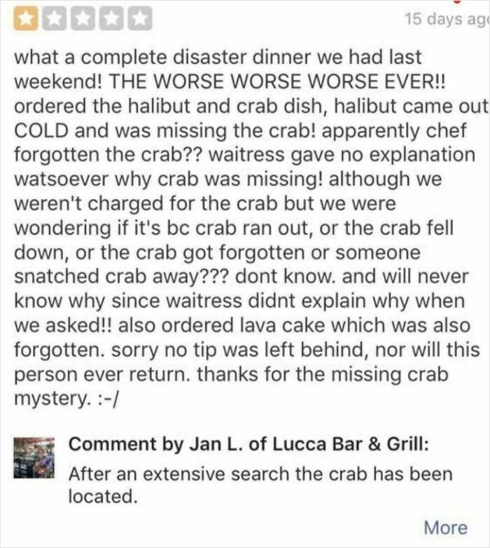 Relax, The Crab Has Finally Been Found!