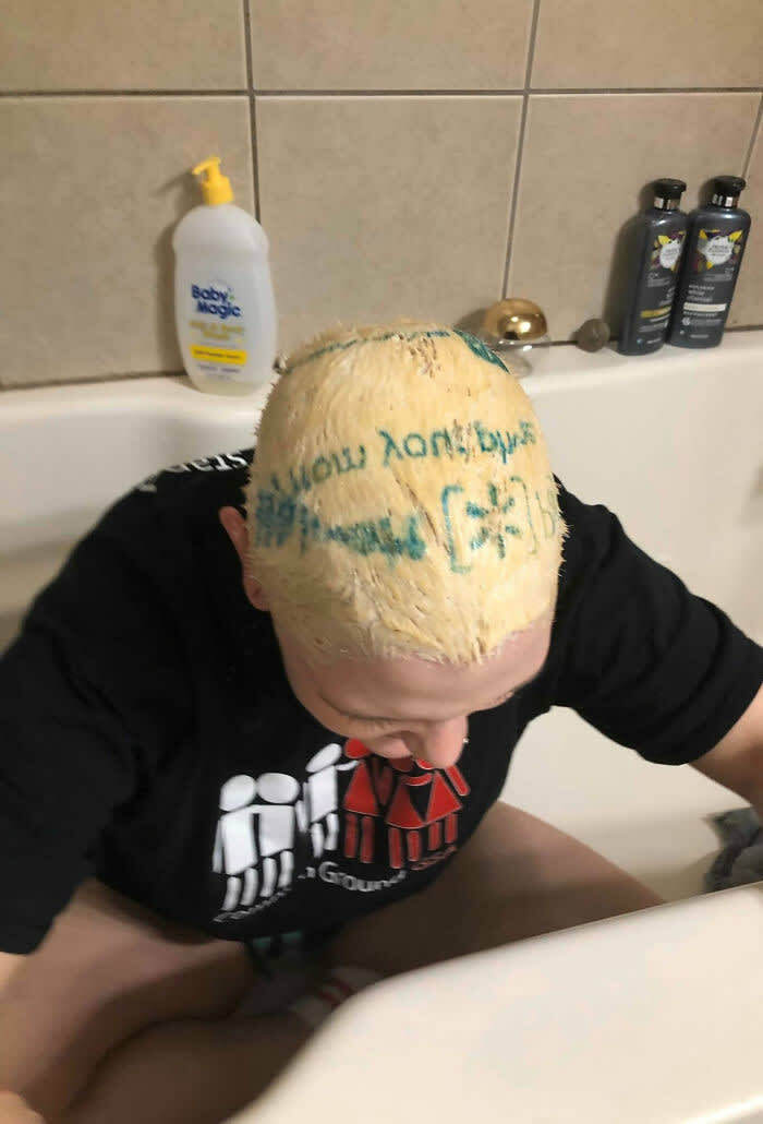 Using a Walmart Bag for Hair Bleach? What Could Go Awry?