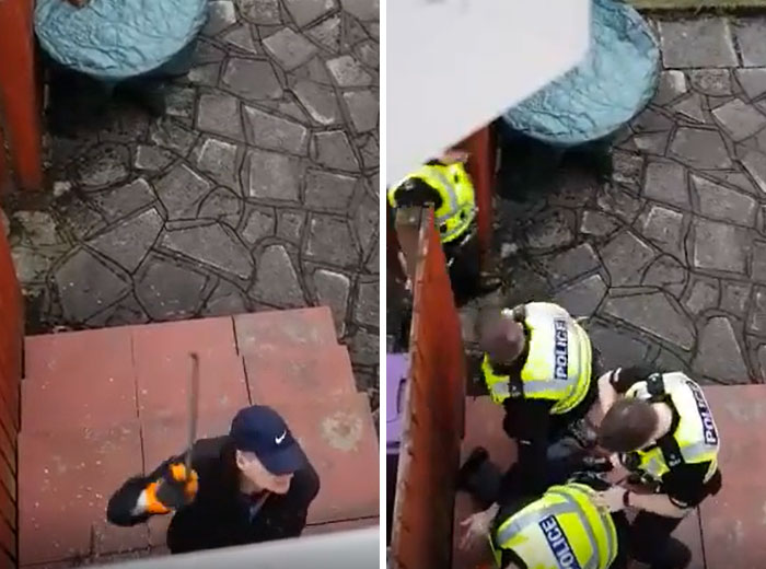 WCGW Trying to Break Into a House? (Not the Brightest Idea)