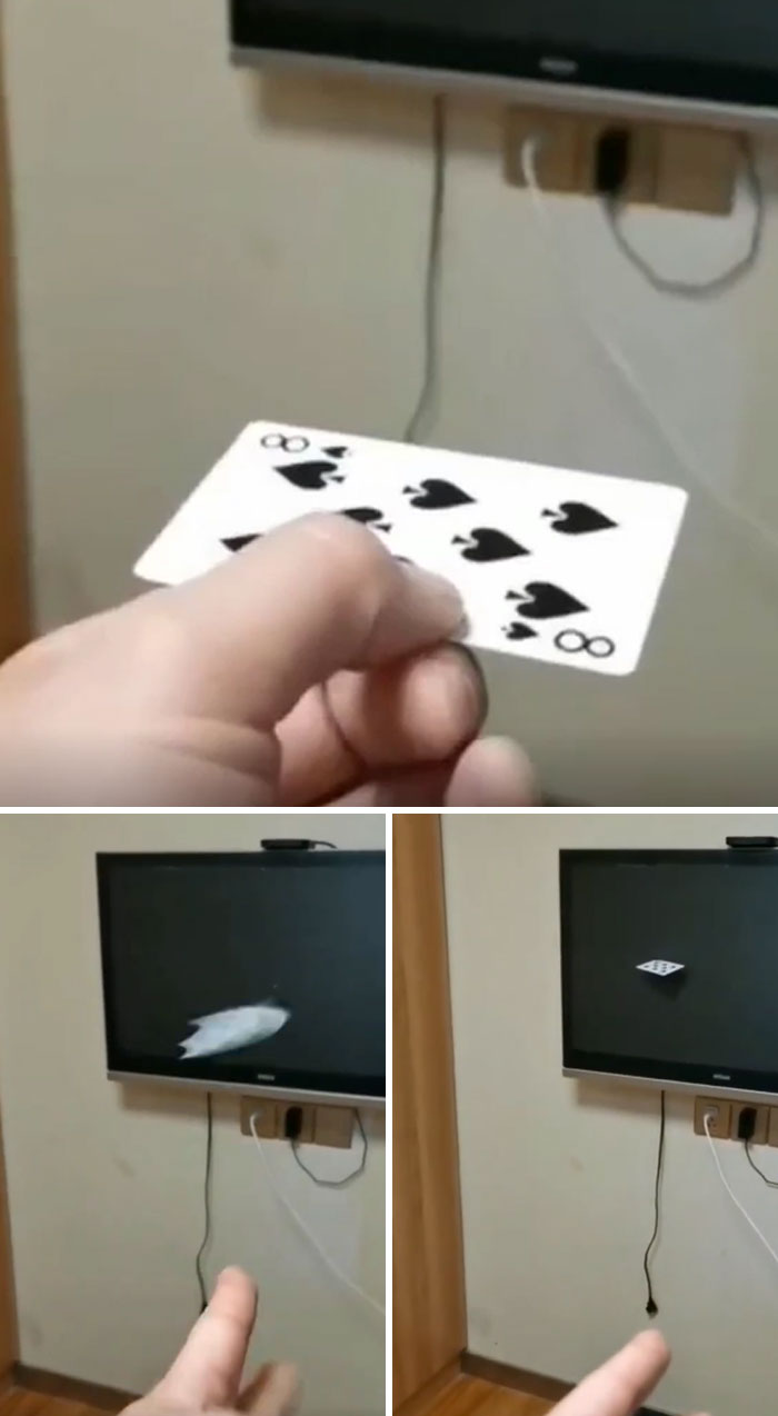 WCGW Throwing a Card Next to a TV? Hint: TV Lost