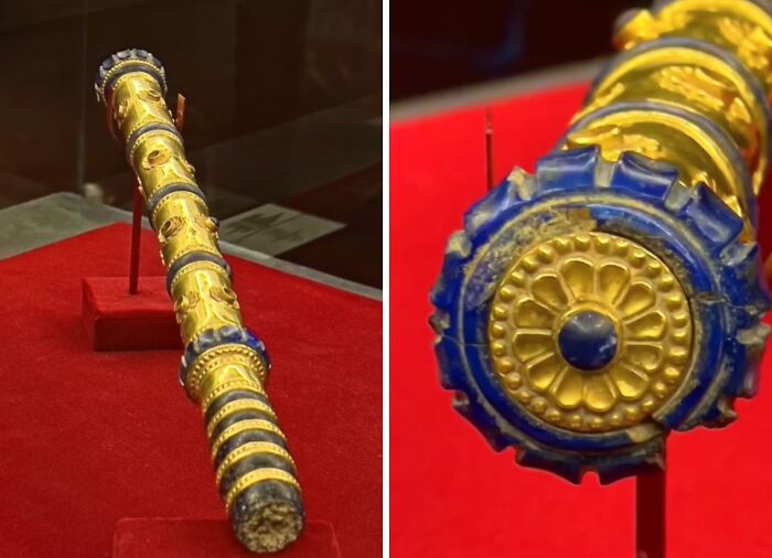 The Scepter of Darius the Great, Made From Gold and Lapis Lazuli, Discovered in Persepolis