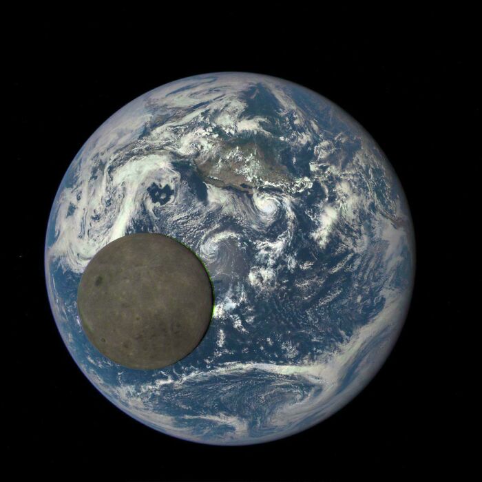 NASA Snapped A Moon Crossing Earth From A Million Miles Away—No Photoshop Needed!