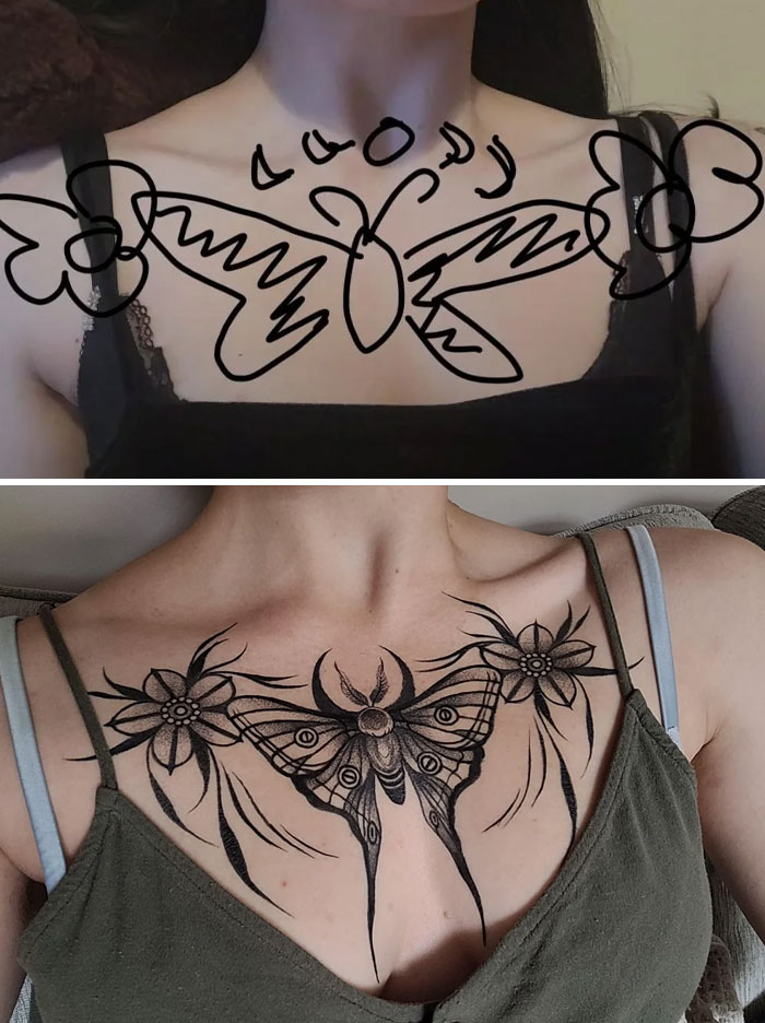 What I Asked For vs. What Blew My Mind - Finished Tattoo