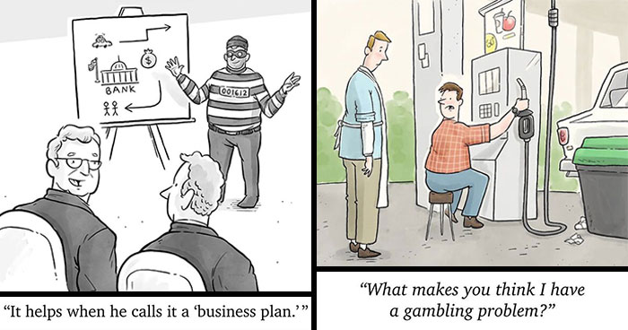 These 43 One-Panel Cartoons Are Tiny Jokes That Totally Nail It