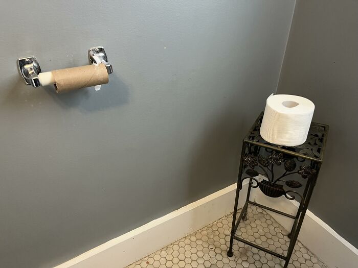 First Exhibit in the Married Life Gallery: 'Piled Up'