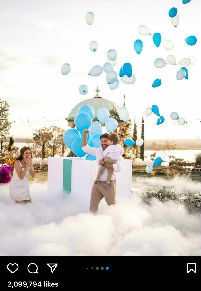 Brazilian Influencer’s Balloon Gender Reveal, But Make It Trashy