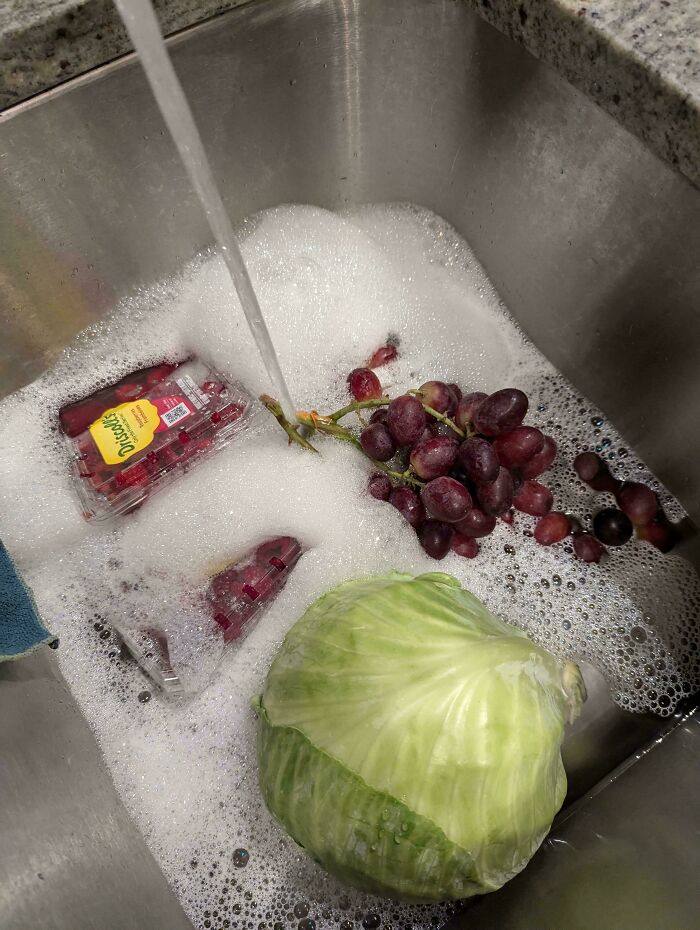 My Mom Washes Fruits and Veggies With Soap. Really.