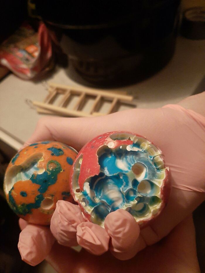 Jawbreakers That Got Rolled Behind The Fridge… Ants Got To ’Em?