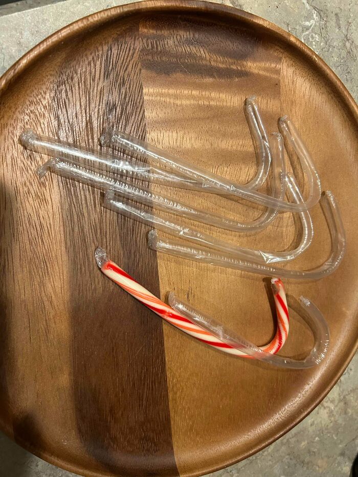 Old Candy Canes Mysteriously Vanished Inside The Wrapper!