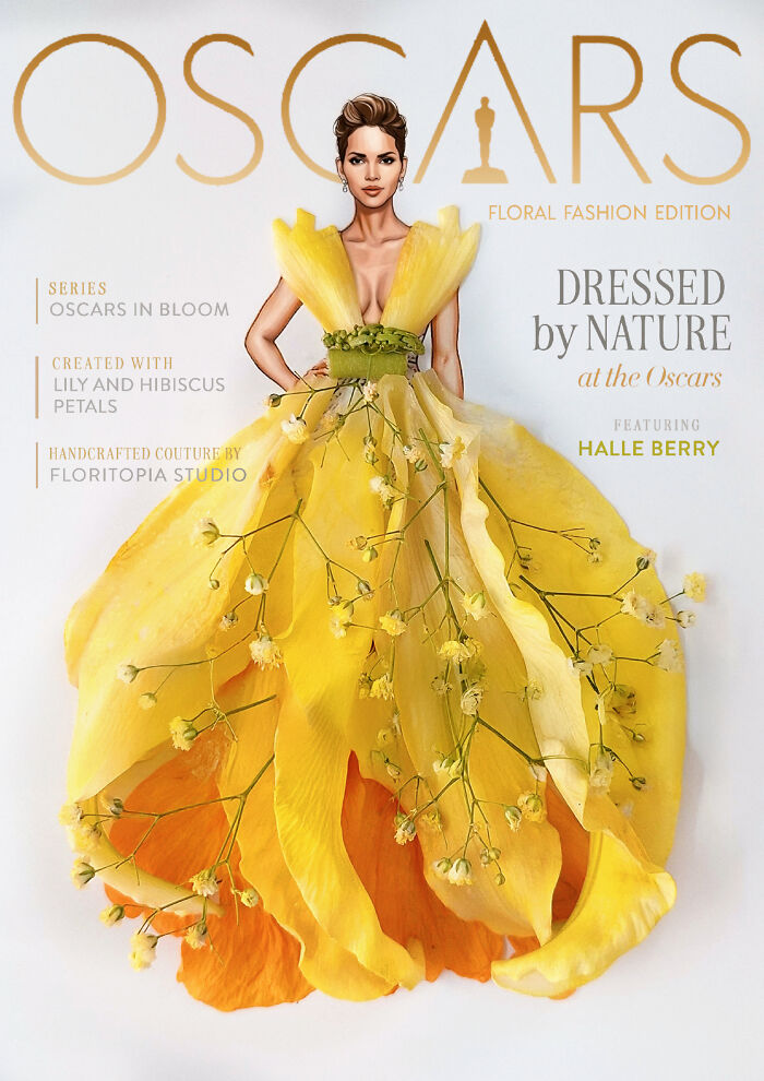 Halle Berry's Flowery Glow-Up