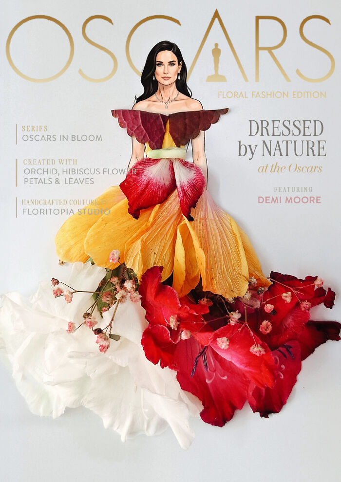 Demi Moore’s Floral Drama