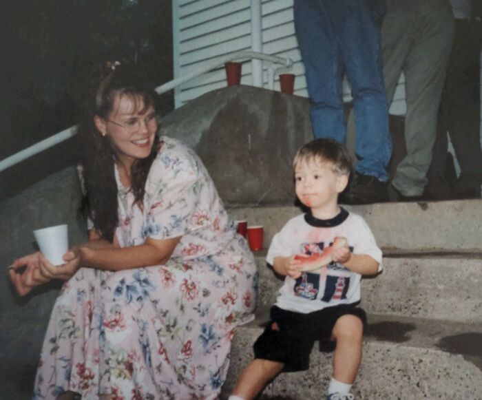 Family Reunion Snapshot, Circa 1999 – Mom And Me